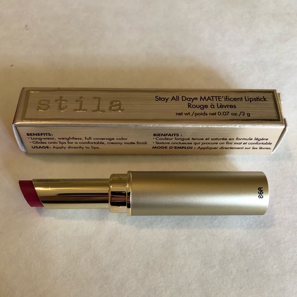 NWT Stila MATTE’ificent Lipstick in: Soirée - Picture 2 of 4